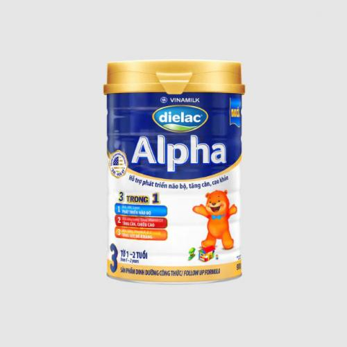 Sữa Bột Dielac Alpha 3 Lon 900gr (1-2 Tuổi)