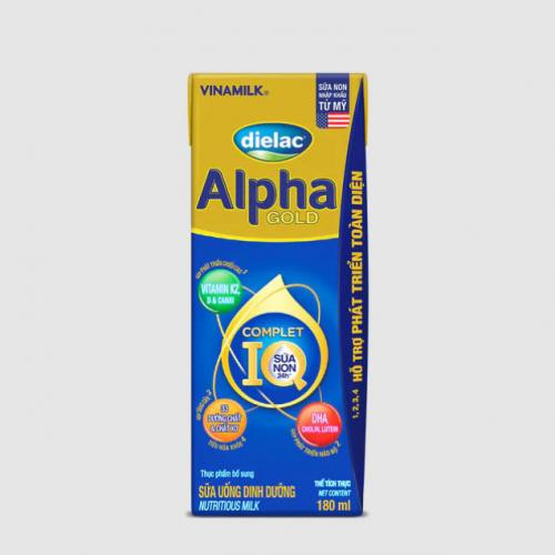 Sữa Bột Pha Sẵn Dielac  Alpha Gold 180ml (Trên 1 Tuổi)