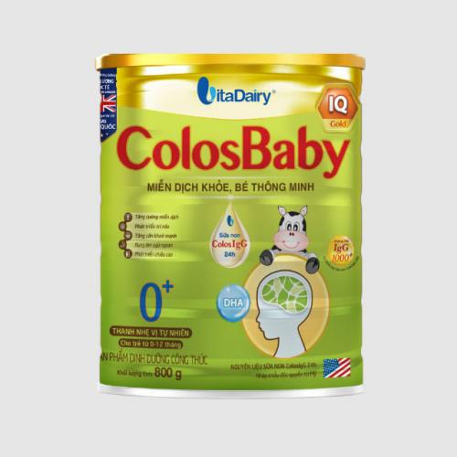 Sữa Bột ColosBaby IQ Gold 0+ Lon 800gr (0-12 Tháng)